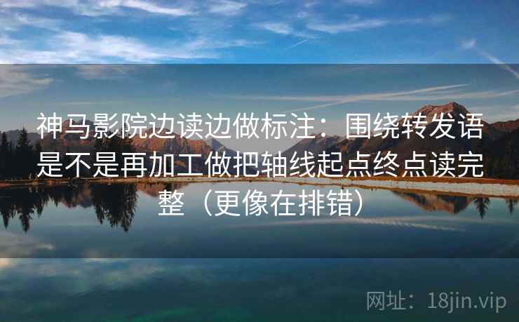 神马影院边读边做标注：围绕转发语是不是再加工做把轴线起点终点读完整（更像在排错）