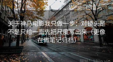 关于神马电影我只做一步：对镜头是不是只给一面先把尺度写出来（更像在做笔记归档）